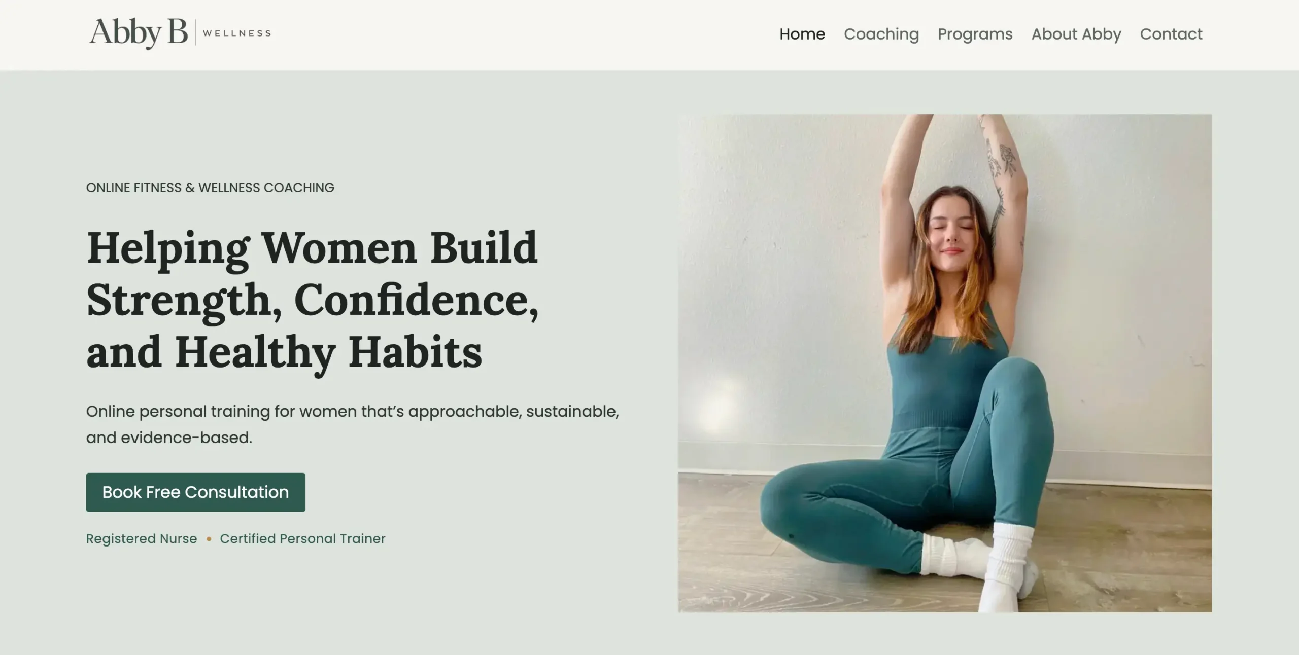 Custom Websites | Personal Training - Health & Wellness Website